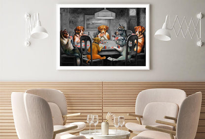 Dogs Playing Cards Decor Premium Quality Poster Print Choose Your Sizes