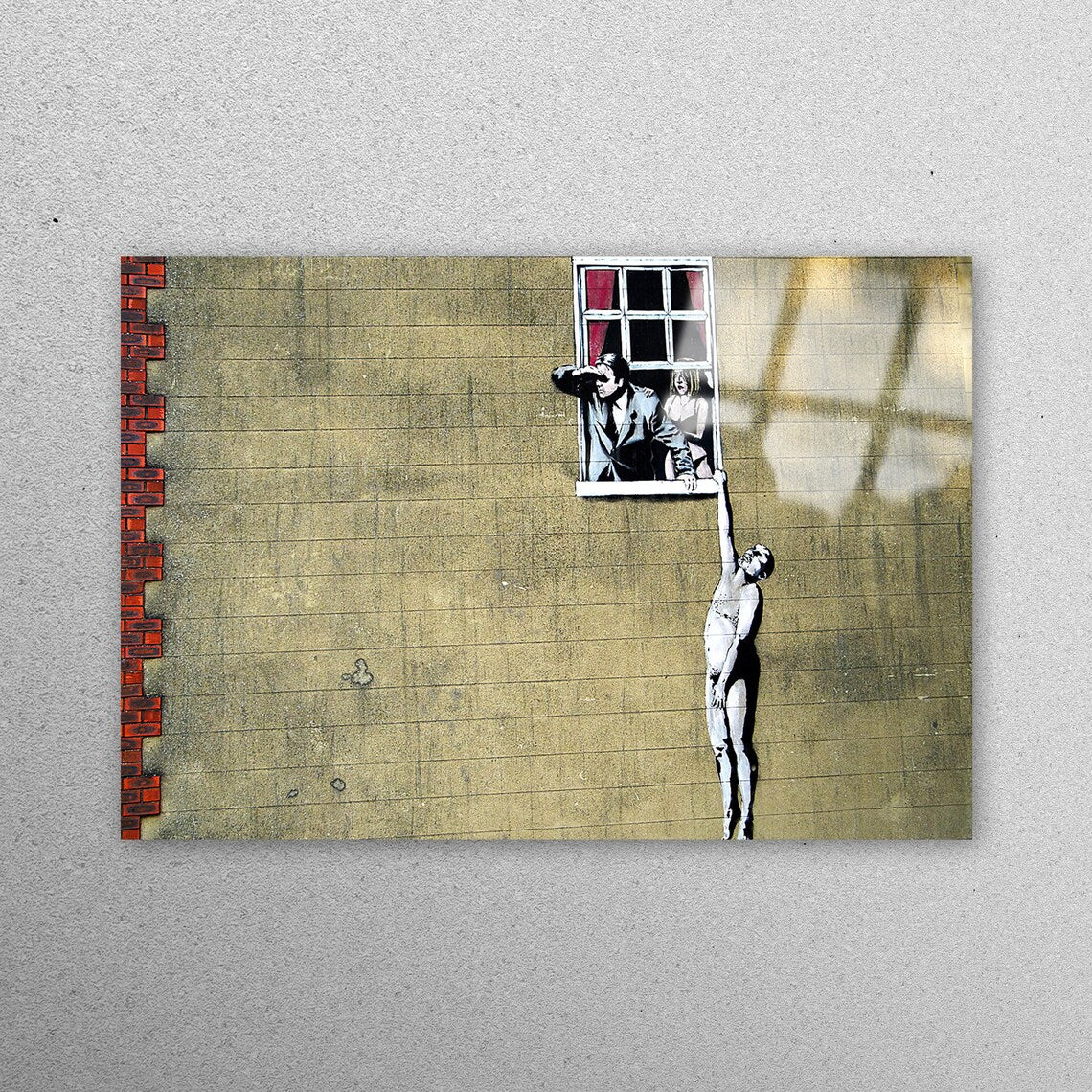 Window Banksy Acrylic Glass Print Tempered Glass Wall Art 100% Made in Australia Ready to Hang