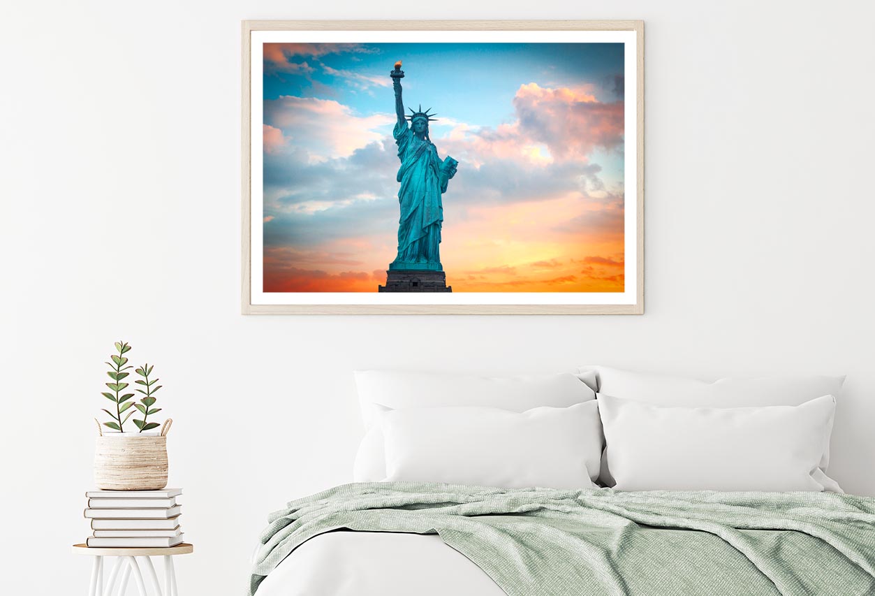 Statue Of Liberty In New York, USA Home Decor Premium Quality Poster Print Choose Your Sizes