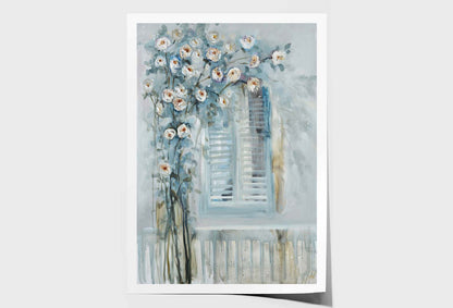 Scenery Art, Spring Flowers, Windows Wall Art Limited Edition High Quality Print