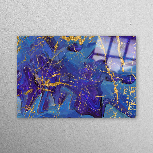 Alcohol Ink Shimmery Acrylic Glass Print Tempered Glass Wall Art 100% Made in Australia Ready to Hang