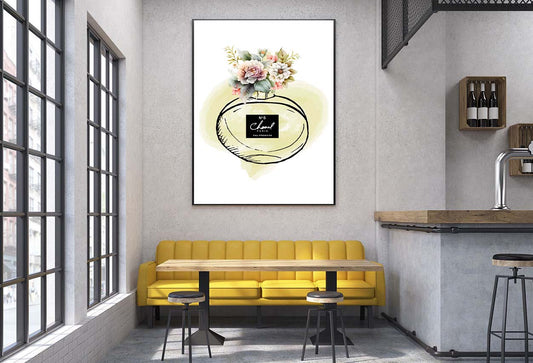 Green Colored Elegant Fashion Perfume Design Home Decor Premium Quality Poster Print Choose Your Sizes