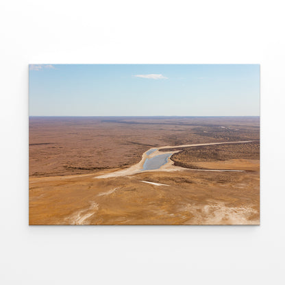 Vast desert landscape of Lake Eyre, Marree, Australia Wall Art Decor 100% Australian Made