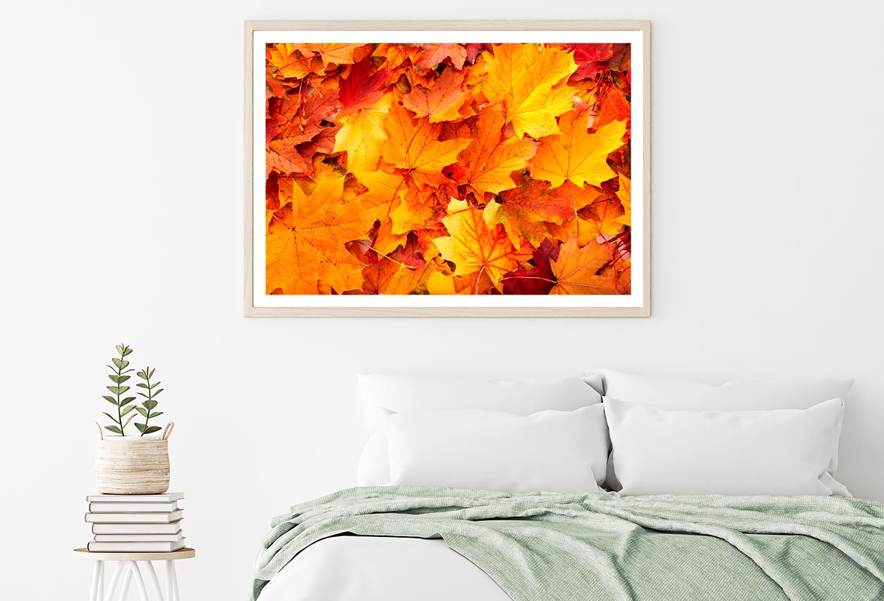 Autumn Orange Leaves Home Decor Premium Quality Poster Print Choose Your Sizes