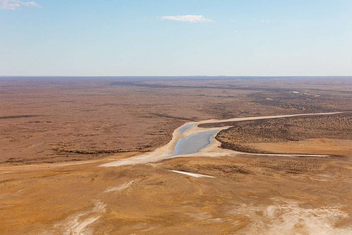 Vast desert landscape of Lake Eyre, Marree, Australia Wall Art Decor 100% Australian Made
