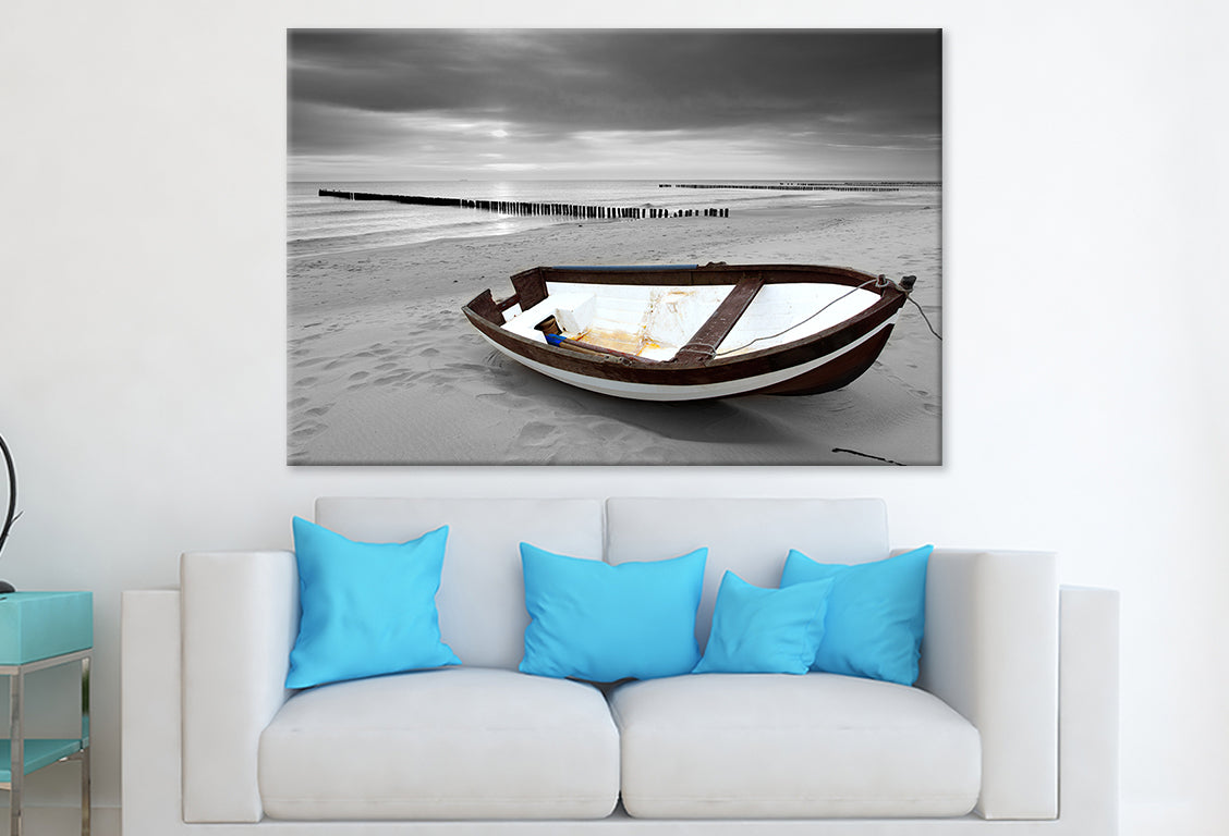 Boat on Beach Print 100% Australian Made