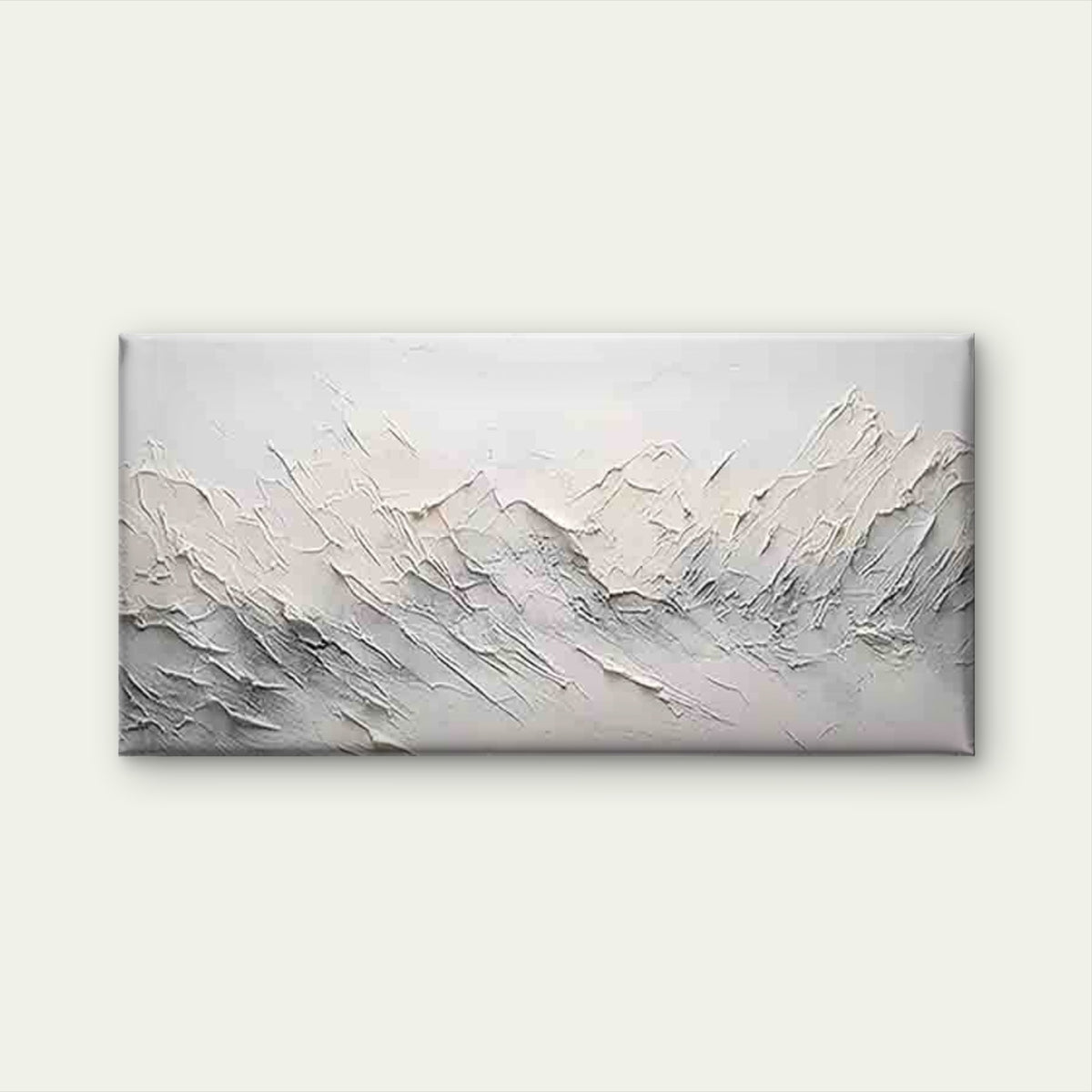 Abstract Textured Mountains Wall Art Canvas Office Home Room Framed 120x60cm