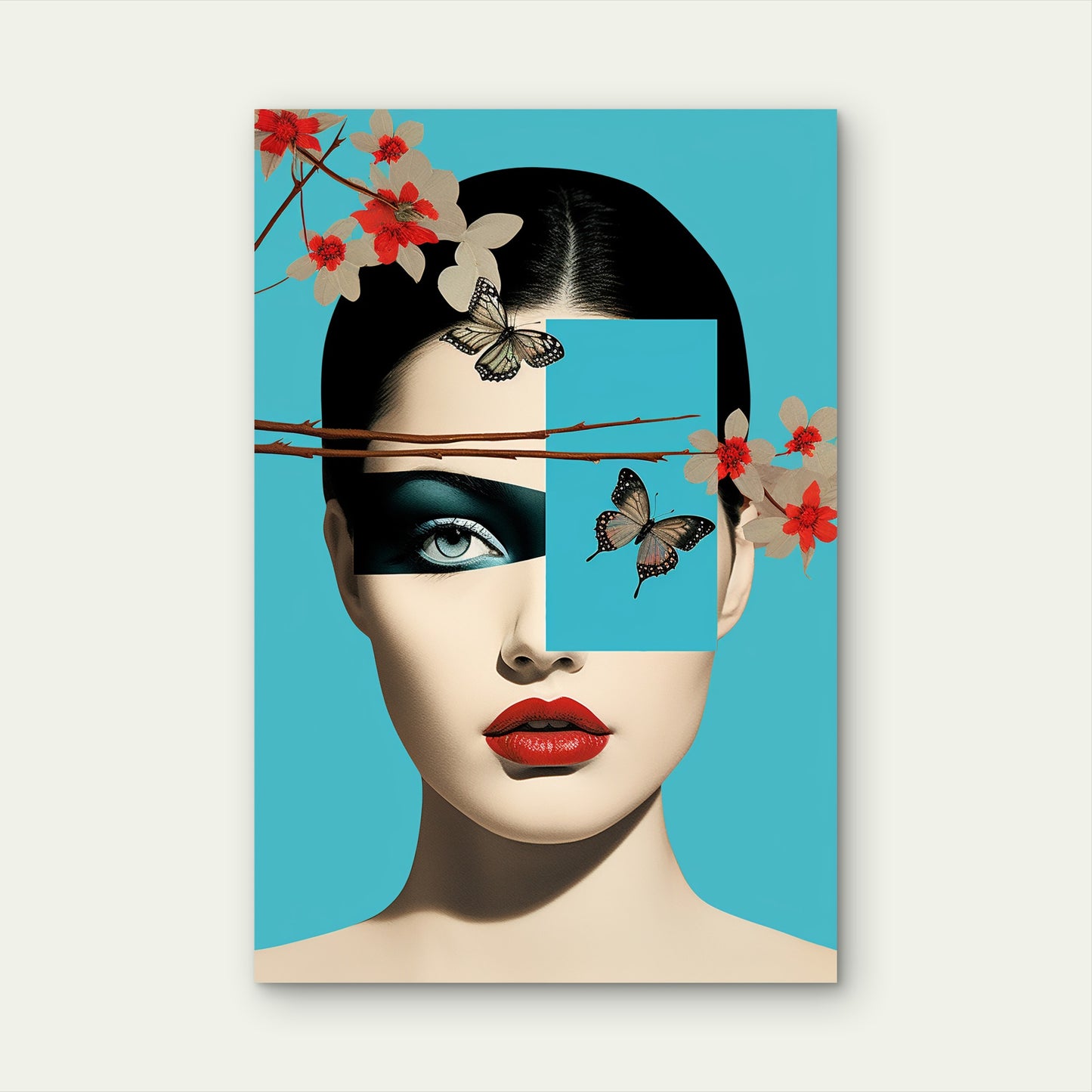 Rendering Inspirational Mood Board 40x60cm Metal Print Ready to Hang