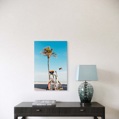 Aesthetic Riding Bike 60x90cm Metal Print Ready to Hang
