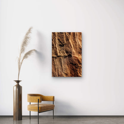 Sandstone Illustration 40x60cm Metal Print Ready to Hang