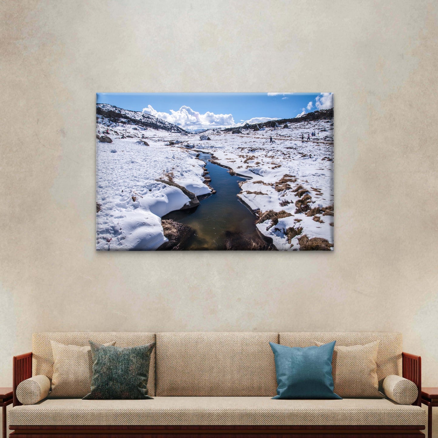 Perisher Blue, Snow Mountain, New South Wales (NSW), Australia Canvas Print Wall Art Decor 100% Australian Made