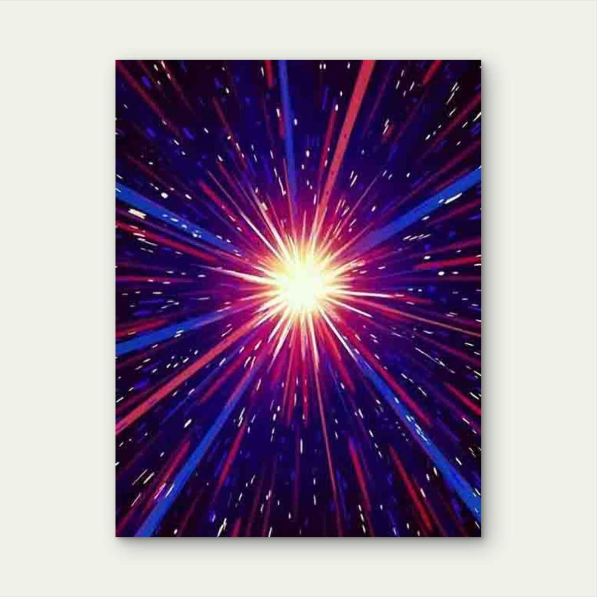 Abstract Cosmic Space Explosion Metal Print Ready to Hang