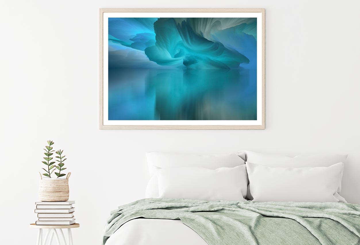 Surreal Lake & Reflections Abstract Home Decor Premium Quality Poster Print Choose Your Sizes