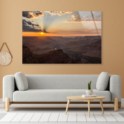 Sun Rays Spreading Acrylic Glass Print Tempered Glass Wall Art 100% Made in Australia Ready to Hang