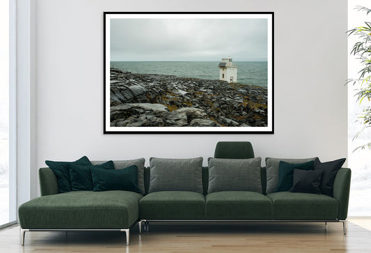 View of the Black Head Lighthouse in Ireland Home Decor Premium Quality Poster Print Choose Your Sizes