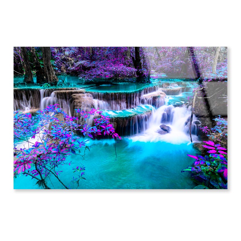 Colorful Autumn Forest at Kanchanaburi, Thailand Acrylic Glass Print Tempered Glass Wall Art 100% Made in Australia Ready to Hang