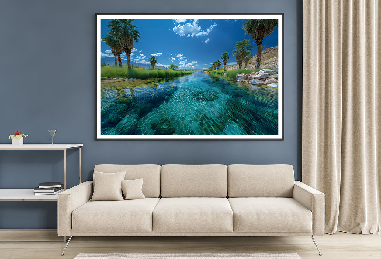 Tropical Island with Trees Home Decor Premium Quality Poster Print Choose Your Sizes