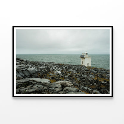 View of the Black Head Lighthouse in Ireland Home Decor Premium Quality Poster Print Choose Your Sizes