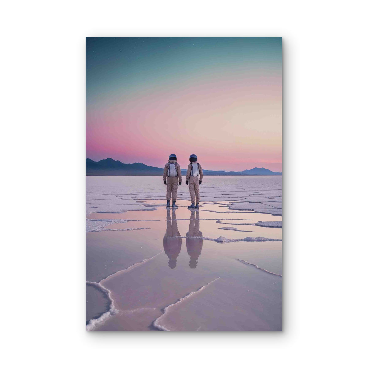 Reflections Of The Cosmic Void 40x60cm Metal Print Ready to Hang