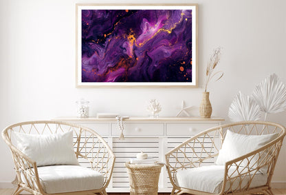 Purple Gold & Black Abstract Home Decor Premium Quality Poster Print Choose Your Sizes