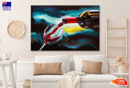 Wine Sommelier Is Pouring Alcohol Wall Art Limited Edition High Quality Print