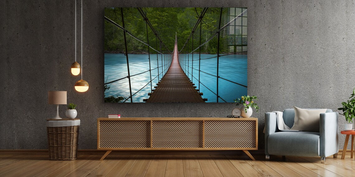 Bridge & Lake Forest 3D UV Direct Aluminum Print Australian Made Quality