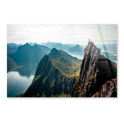 Morning Views In Senja Norway Acrylic Glass Print Tempered Glass Wall Art 100% Made in Australia Ready to Hang