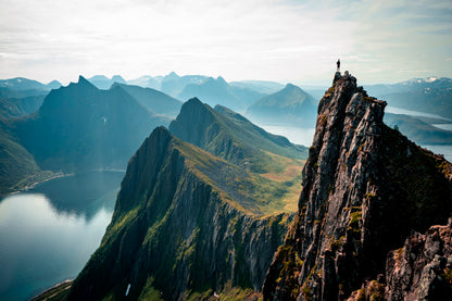 Morning Views In Senja Norway Acrylic Glass Print Tempered Glass Wall Art 100% Made in Australia Ready to Hang