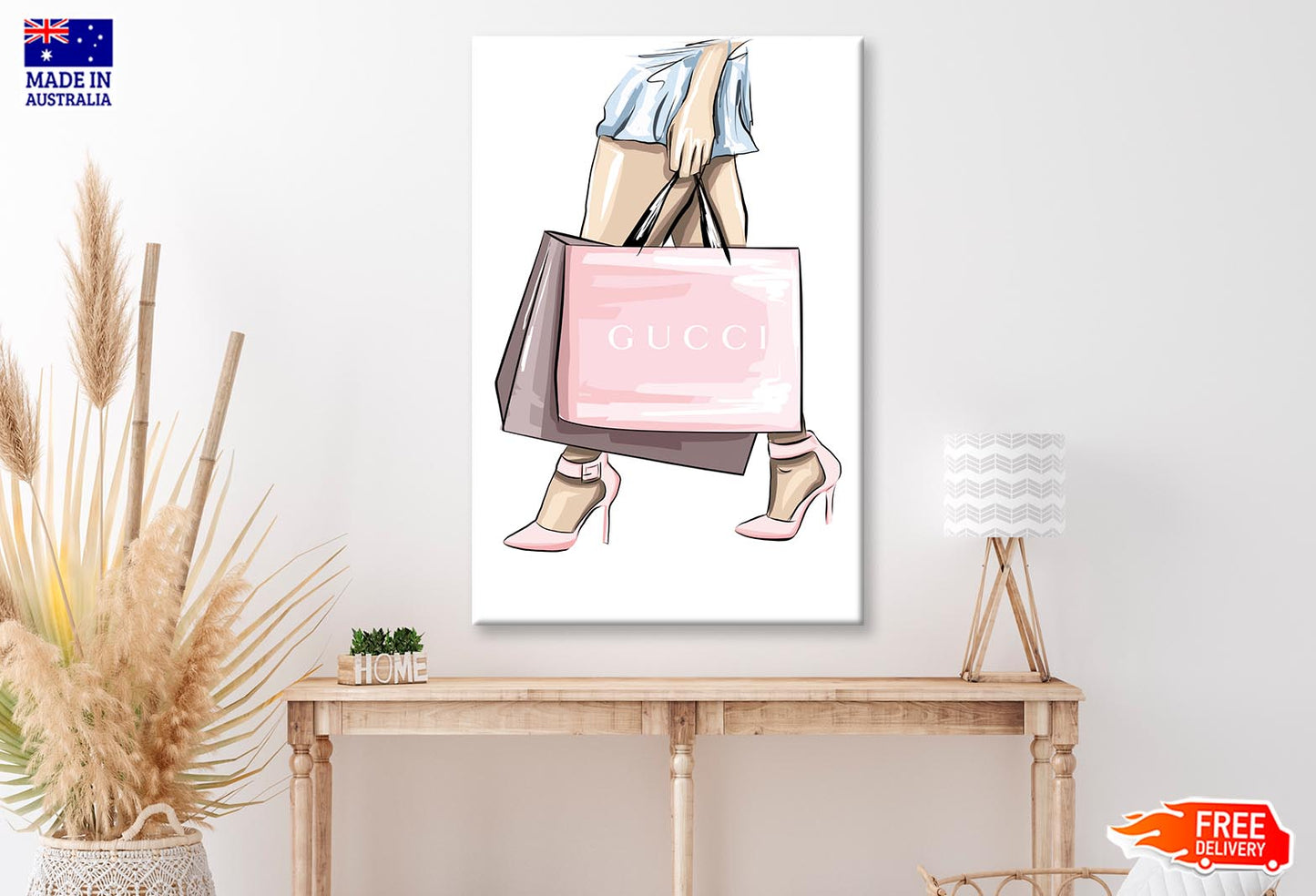 Luxury Pink Heels Fashion Art Wall Art Limited Edition High Quality Print