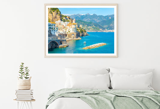 Small Rocky Island in Blue Ocean Home Decor Premium Quality Poster Print Choose Your Sizes