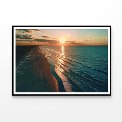 Beach at Sunset, Sky Home Decor Premium Quality Poster Print Choose Your Sizes