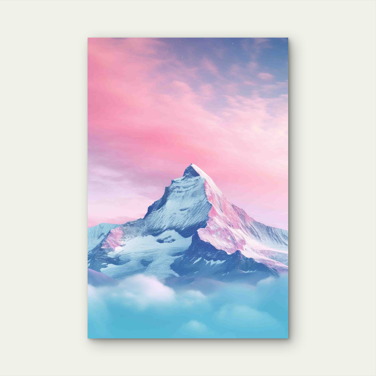 Natural Mountain Formation 60x90cm Metal Print Ready to Hang