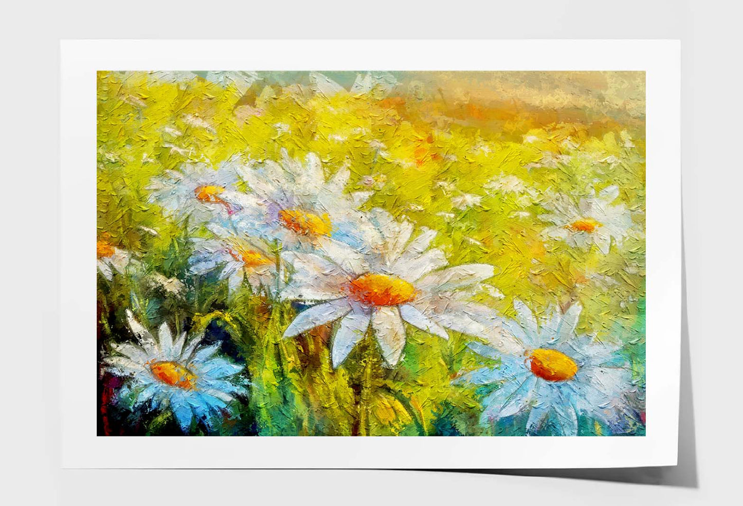 Painting Of Flowers, Beautiful Field Flowers Wall Art Limited Edition High Quality Print