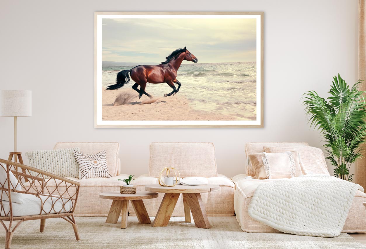 Wonderful Marine & Running Horse Home Decor Premium Quality Poster Print Choose Your Sizes