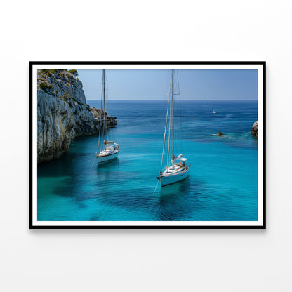 Couple of Boats, Sky Home Decor Premium Quality Poster Print Choose Your Sizes