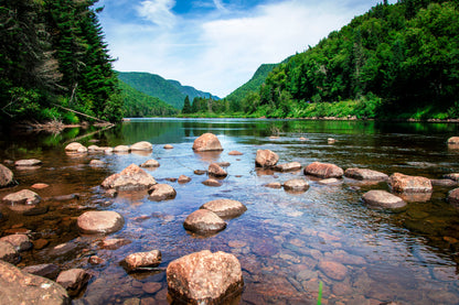 View Of Jacques Cartier River in Jacques Cartier National Park in Quebec  Wall Art Decor 100% Australian Made