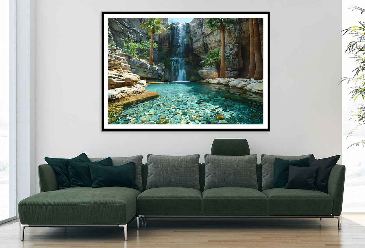 Waterfall in the Park Home Decor Premium Quality Poster Print Choose Your Sizes