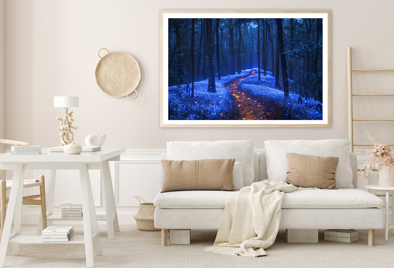 Footpath in the Forest View Home Decor Premium Quality Poster Print Choose Your Sizes