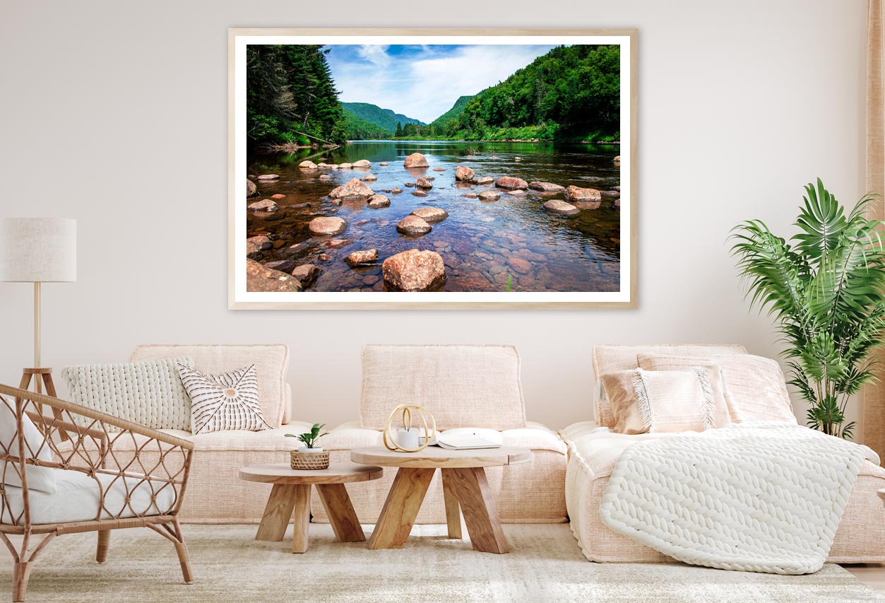 View Of Jacques Cartier River in Jacques Cartier National Park in Quebec Home Decor Premium Quality Poster Print Choose Your Sizes