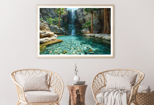 Waterfall in the Park Home Decor Premium Quality Poster Print Choose Your Sizes