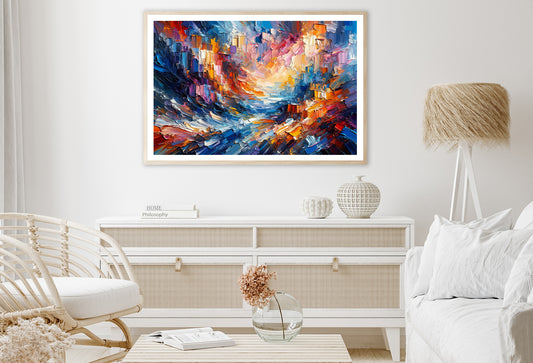 Colorful Textured Oil Paint Art Home Decor Premium Quality Poster Print Choose Your Sizes