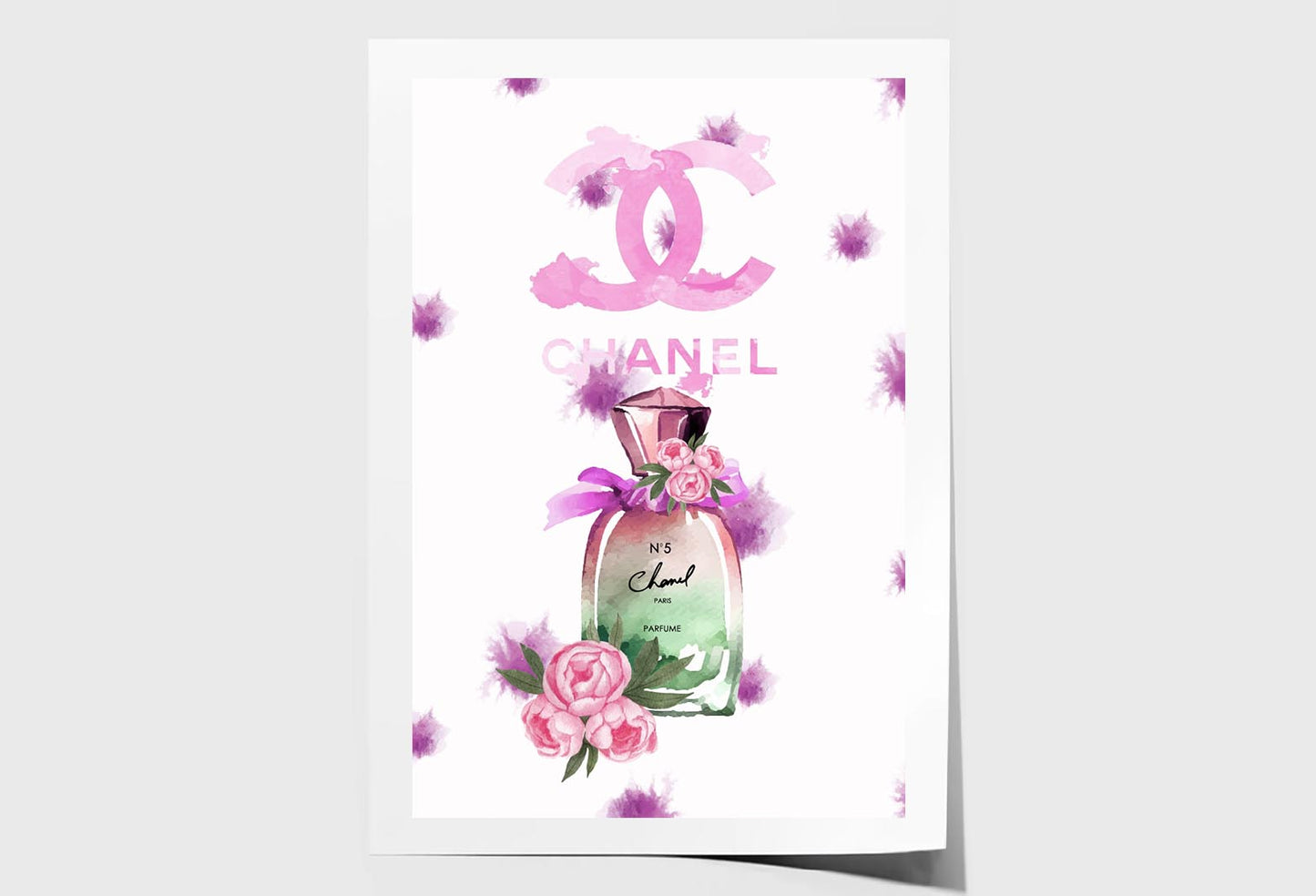 Purple Perfume Wall Art Limited Edition High Quality Print Unframed Roll Canvas None