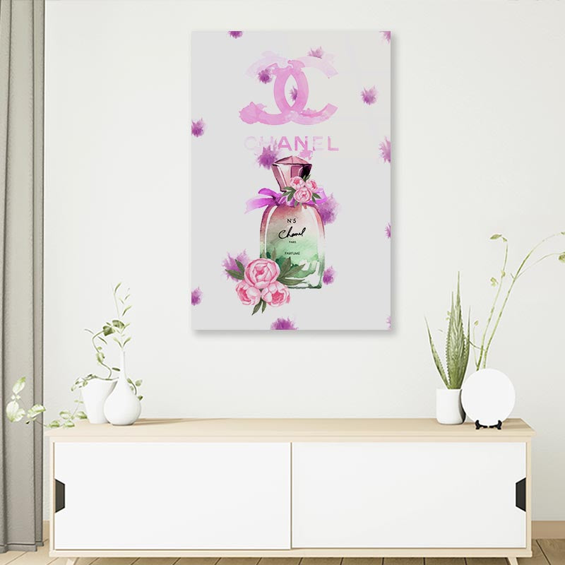 Purple Perfume 3D Design Acrylic Glass Print Tempered Glass Wall Art 100% Made in Australia Ready to Hang