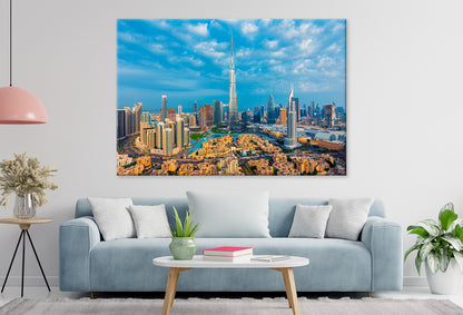 Sunrise View Dubai City Skyline Wall Art Decor 100% Australian Made