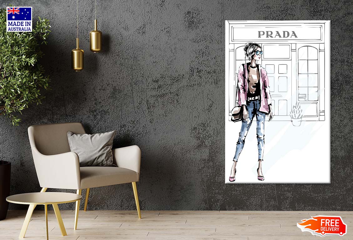 Fancy Girl with Fashion Store Print 100% Australian Made