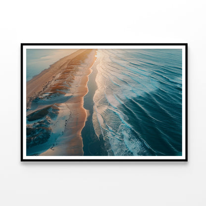 Beach at Sunset View Home Decor Premium Quality Poster Print Choose Your Sizes