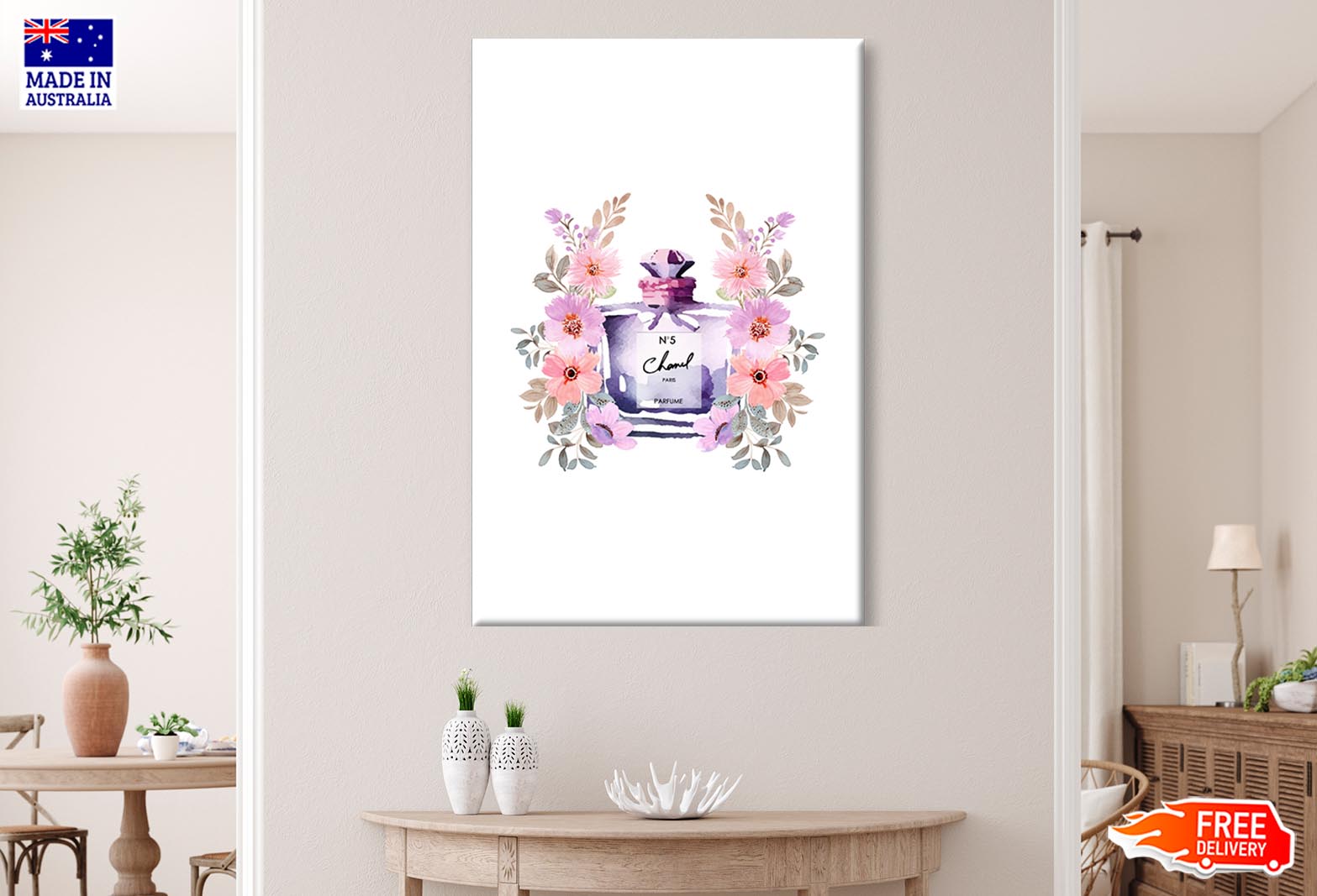 Purple Pink Perfume Wall Art Limited Edition High Quality Print