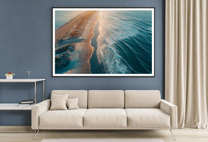 Beach at Sunset View Home Decor Premium Quality Poster Print Choose Your Sizes