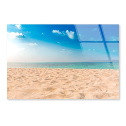 Beautiful Beach and Tropical Sea Acrylic Glass Print Tempered Glass Wall Art 100% Made in Australia Ready to Hang