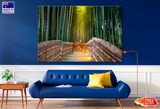 Arashiyama Bamboo Forest in Kyoto Japan  Wall Art Decor 100% Australian Made